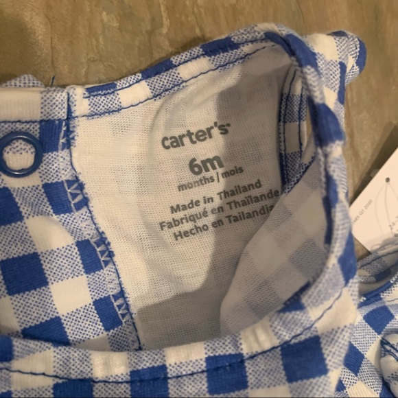 NWT Carter’s | Baby Girls’ Gingham Three-Piece Set - Picture 4 of 5